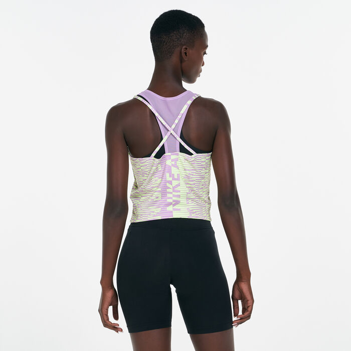 Nike Women's Air Printed Tank Top Purple Nike Women's Air Printed Tank Top Purple image number 1