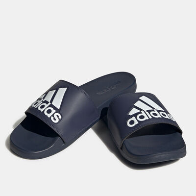 adidas Men's Adilette Comfort Slides Blue adidas Men's Adilette Comfort Slides Blue