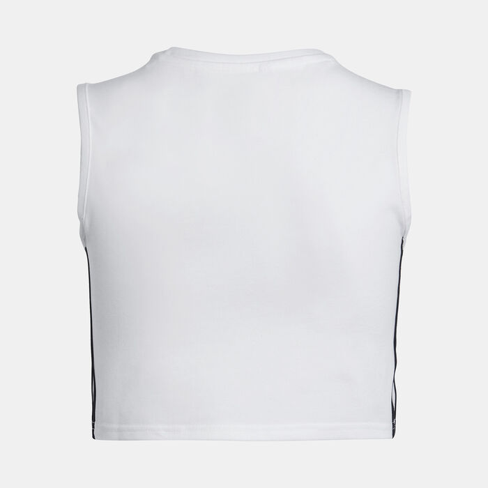 adidas Originals Kids' Adicolor Crop Tank Top White image number 1