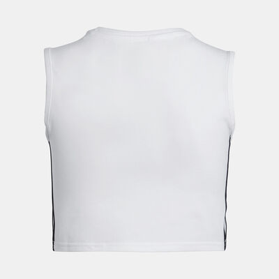 adidas Originals Kids' Adicolor Crop Tank Top White adidas Originals Kids' Adicolor Crop Tank Top White