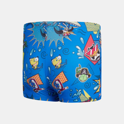 Speedo Kids' Learn To Swim All Over Swimming Shorts Blue