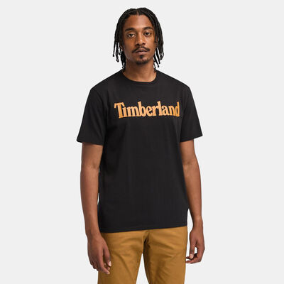 Timberland Men's Linear Logo Non-Ringer T-Shirt Black