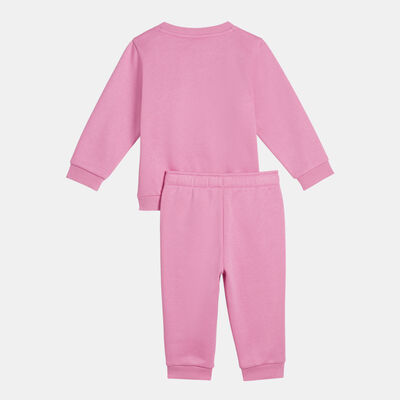 PUMA Kids' Essentials Minicats Sweatshirt and Sweatpants Set Pink