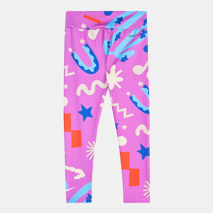 Nike Kids' Allover Printed Leggings (Younger Kids) Pink image number 1