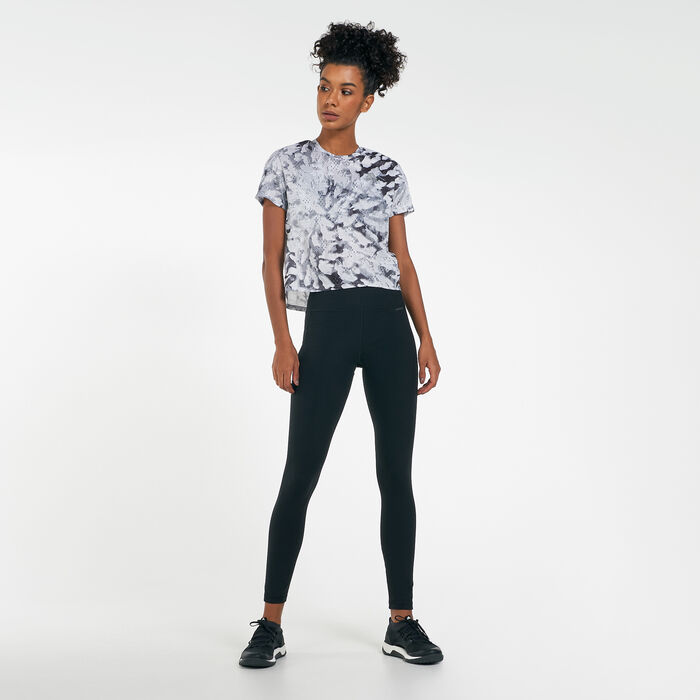 adidas Women's Fast All Over Print T-Shirt Grey adidas Women's Fast All Over Print T-Shirt Grey image number 2