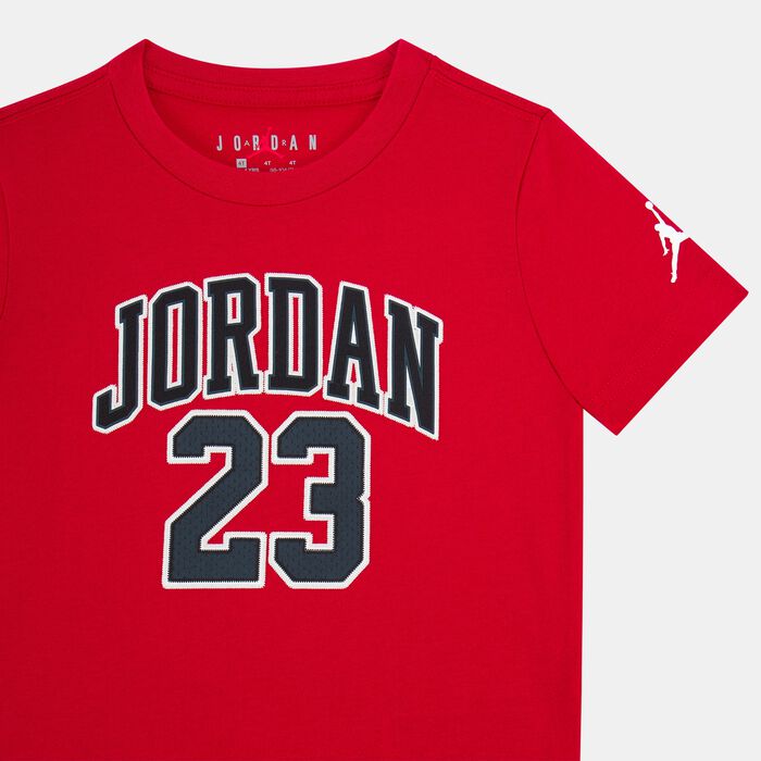Jordan Kids' Logo T-Shirt and Pants Set Red Jordan Kids' Logo T-Shirt and Pants Set Red image number 1