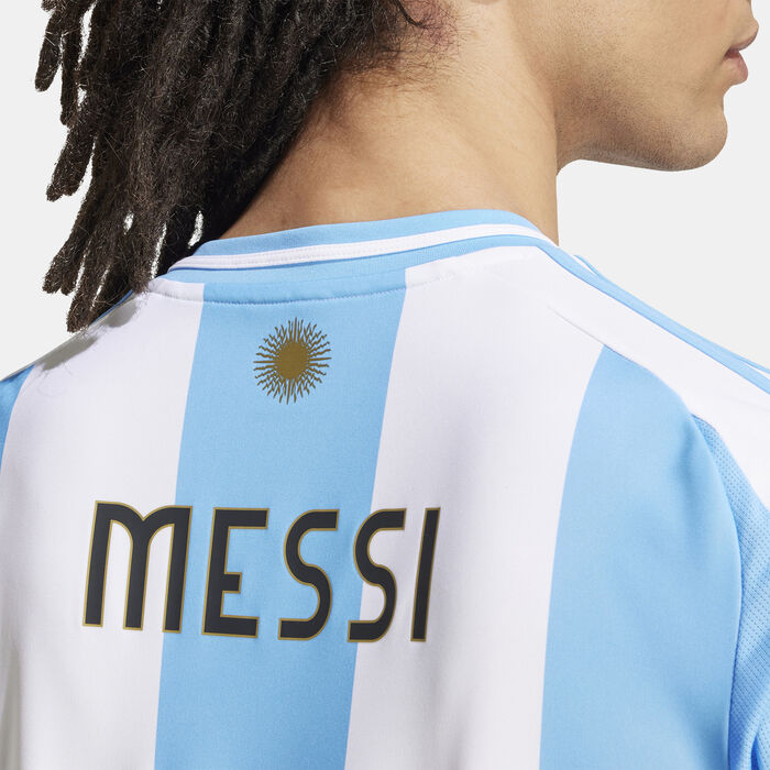 adidas Men's Argentina Lionel Messi Home Football Jersey - 2024 White adidas Men's Argentina Lionel Messi Home Football Jersey - 2024 White image number 4