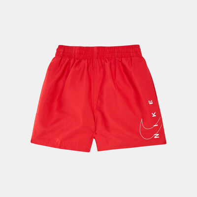 Nike Swim Kids' 4-inch Volley Shorts Red