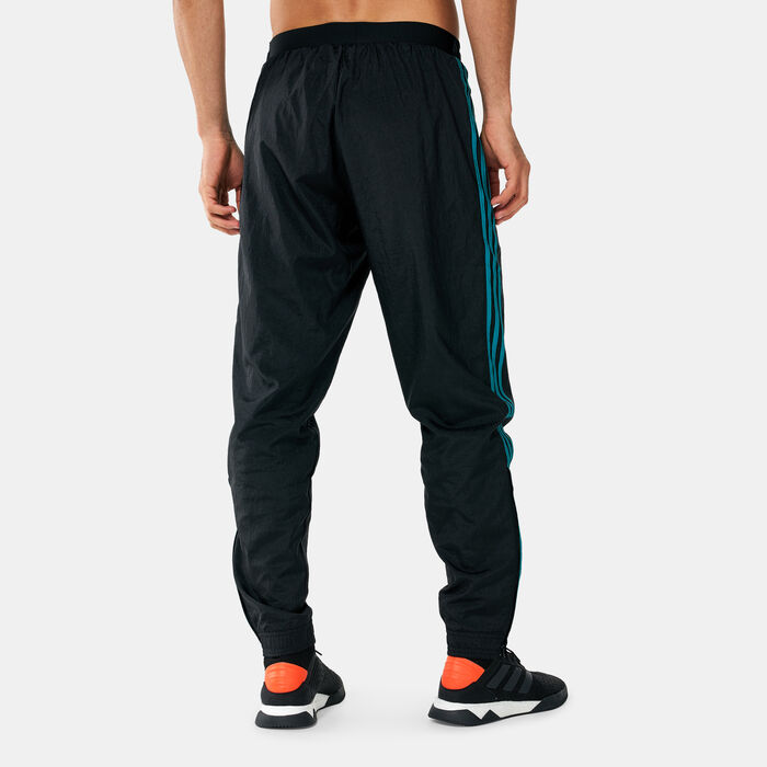 adidas Men's Real Madrid Icons Woven Pants Black adidas Men's Real Madrid Icons Woven Pants Black image number 1