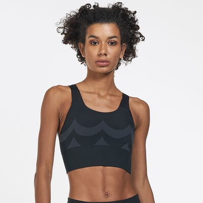 adidas Women's Marimekko Long-Line Sports Bra Black adidas Women's Marimekko Long-Line Sports Bra Black