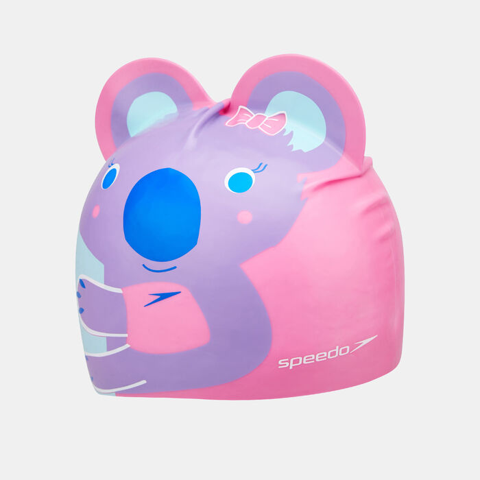 Speedo Kids' Plain Moulded Swimming Cap Pink Speedo Kids' Plain Moulded Swimming Cap Pink image number 0