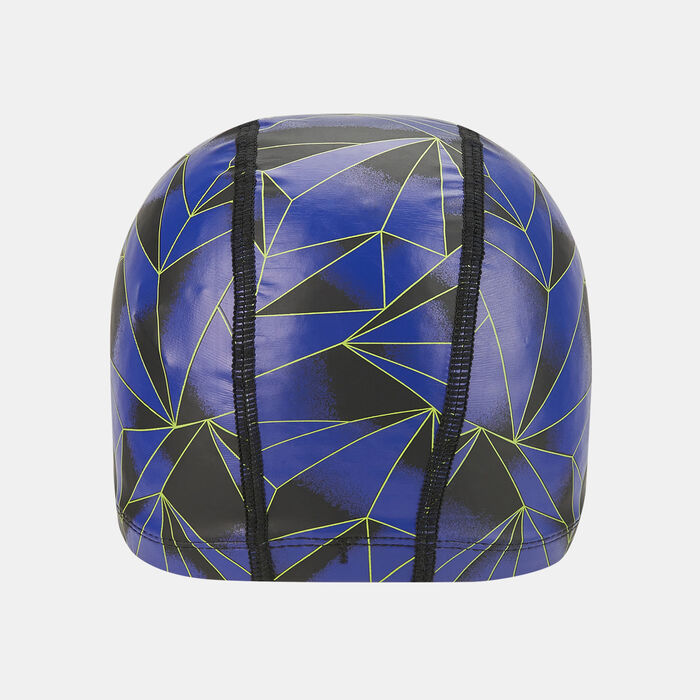 Speedo Kids' Printed Pace Swimming Cap Black Speedo Kids' Printed Pace Swimming Cap Black image number 1