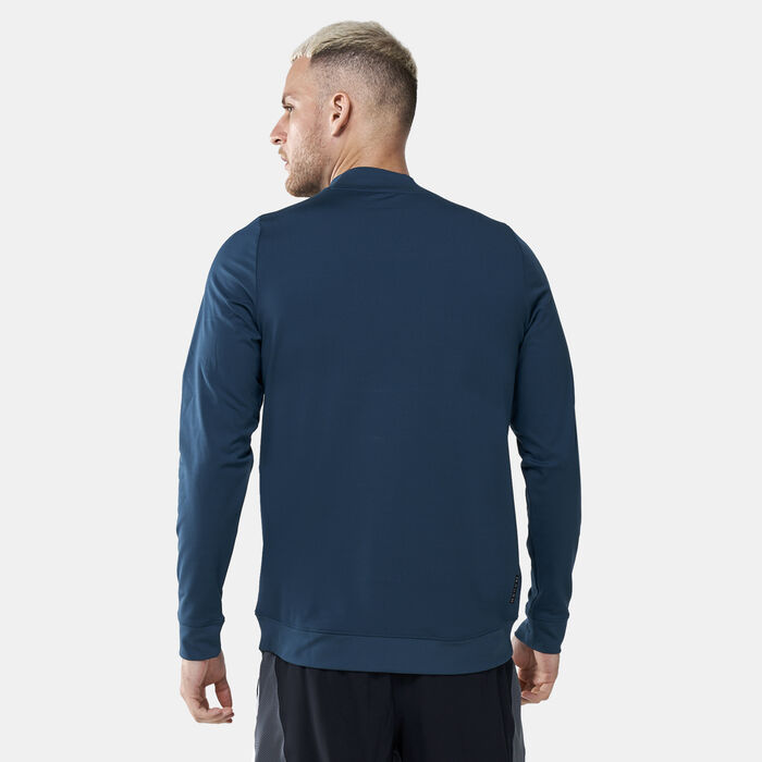Under Armour Men's UA RUSH™ All Purpose Mock Top Blue Under Armour Men's UA RUSH™ All Purpose Mock Top Blue image number 1