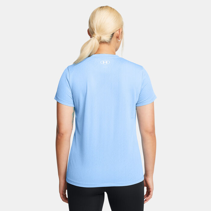 Under Armour Women's UA Tech Riddle Training T-Shirt Blue Under Armour Women's UA Tech Riddle Training T-Shirt Blue image number 1