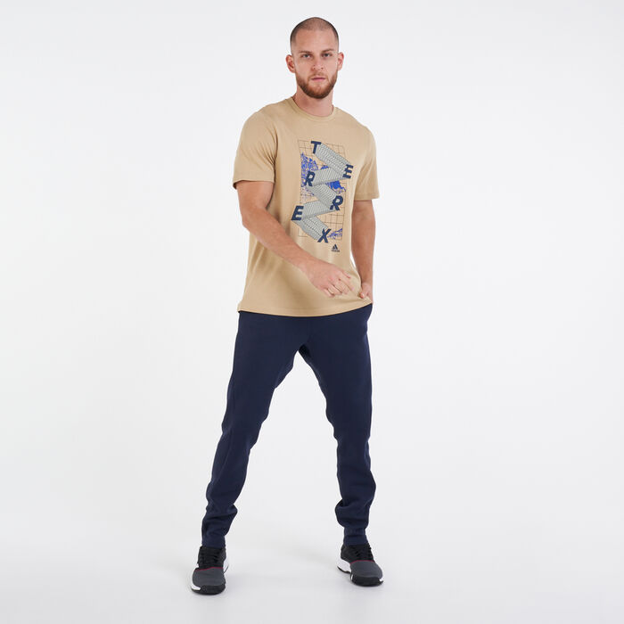 adidas Men's Terrex Nature Graphic T-Shirt Beige adidas Men's Terrex Nature Graphic T-Shirt Beige image number 2