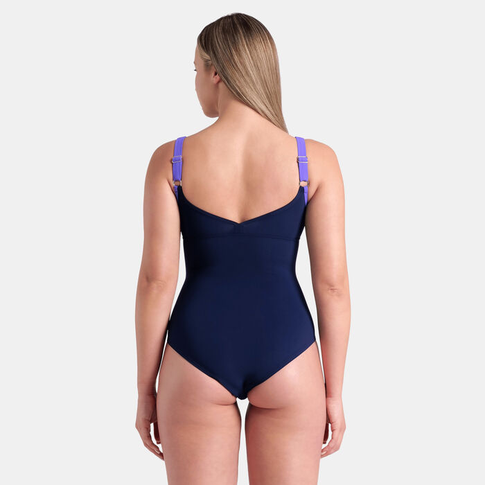 Arena Women's Shapewear Rosa Wing Back One-Piece Swimsuit Blue image number 1