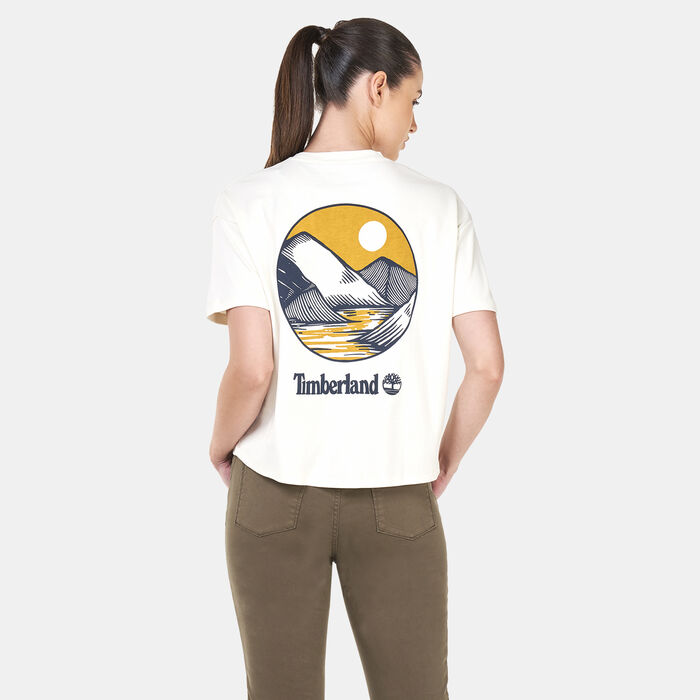 Timberland Women's Timberfresh Graphic T-Shirt White Timberland Women's Timberfresh Graphic T-Shirt White image number 1