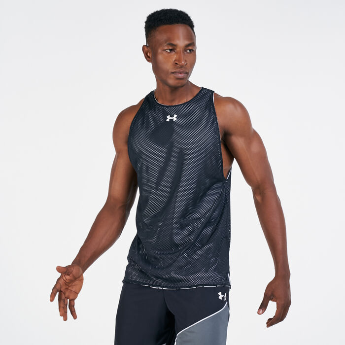Under Armour Men's Baseline Reversible Tank Top White Under Armour Men's Baseline Reversible Tank Top White image number 3