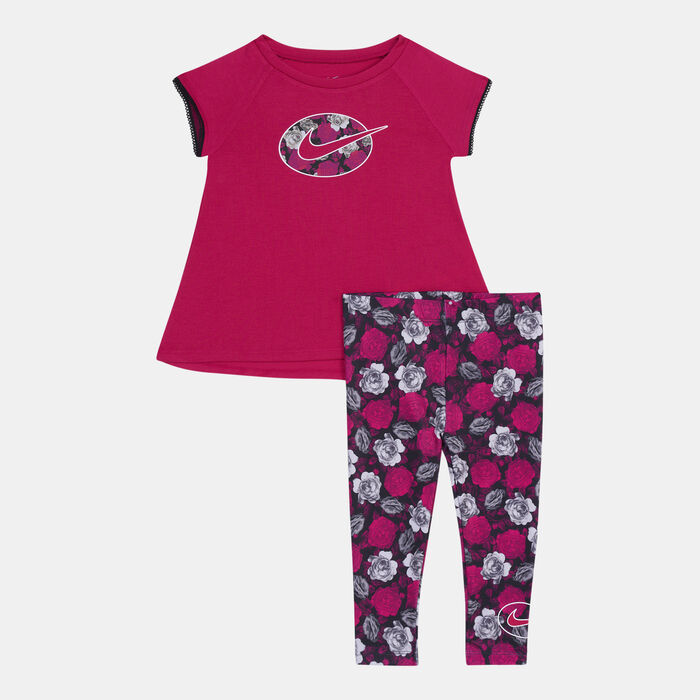Nike KIds' Iconclash Tunic & Leggings Set Pink Nike KIds' Iconclash Tunic & Leggings Set Pink image number 0