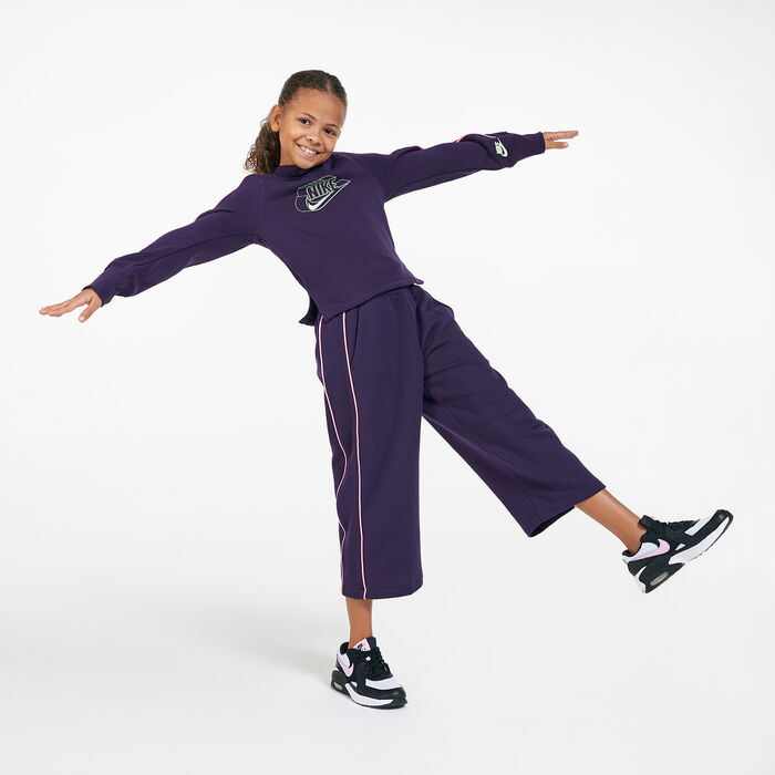 Nike Kids' Sportswear FT Hoodie (Older Kids) Purple Nike Kids' Sportswear FT Hoodie (Older Kids) Purple image number 2