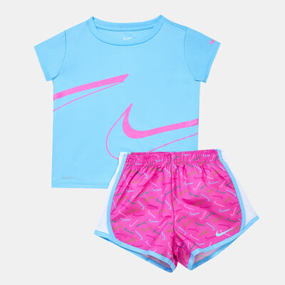 Nike Kids' Swoosh Logo Tempo Set (Baby and Younger Kids) Pink