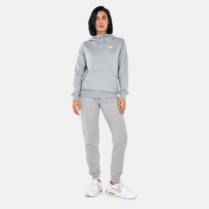 Nike Women's Sportswear Club Fleece Hoodie Grey Nike Women's Sportswear Club Fleece Hoodie Grey image number 2