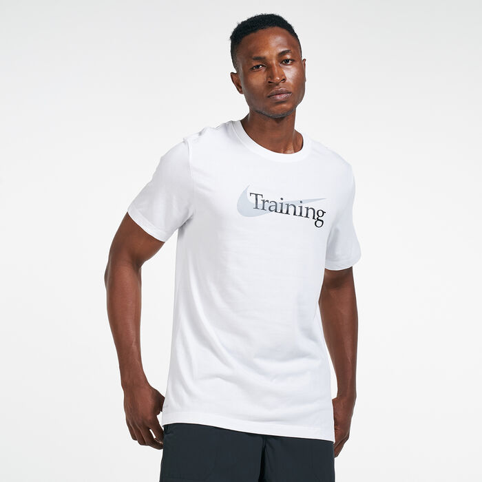 Nike Men's Dri-FIT Training T-Shirt White Nike Men's Dri-FIT Training T-Shirt White image number 0