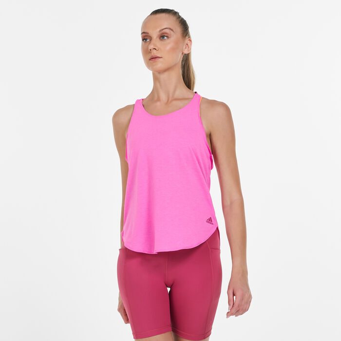adidas Women's Go To 2.0 Tank Top Pink image number 0