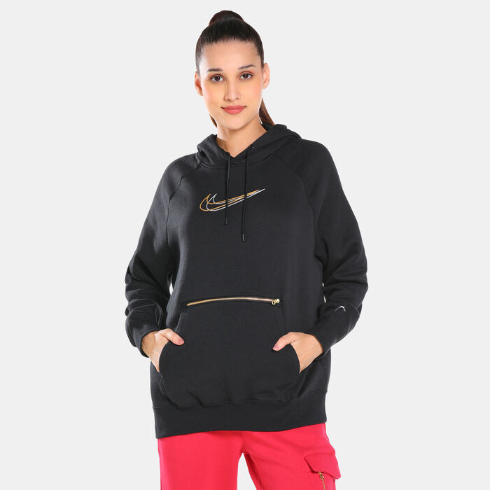 Nike Women's Sportswear Oversized Fit Dance Hoodie Black Nike Women's Sportswear Oversized Fit Dance Hoodie Black image number 0