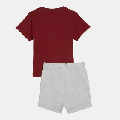 PUMA Kids' Minicats T-Shirt and Shorts Set (Baby and Toddler) Red