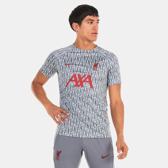 Nike Men's Liverpool F.C. Dri-FIT Pre-Match Jersey - 2022/23 Grey image number 0