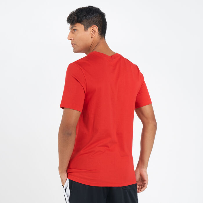Nike Men's Sportswear Icon Futura T-Shirt Red image number 1