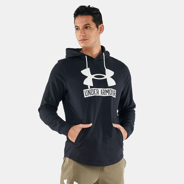 Under Armour Men's UA Rival Terry Logo Hoodie Black Under Armour Men's UA Rival Terry Logo Hoodie Black image number 0