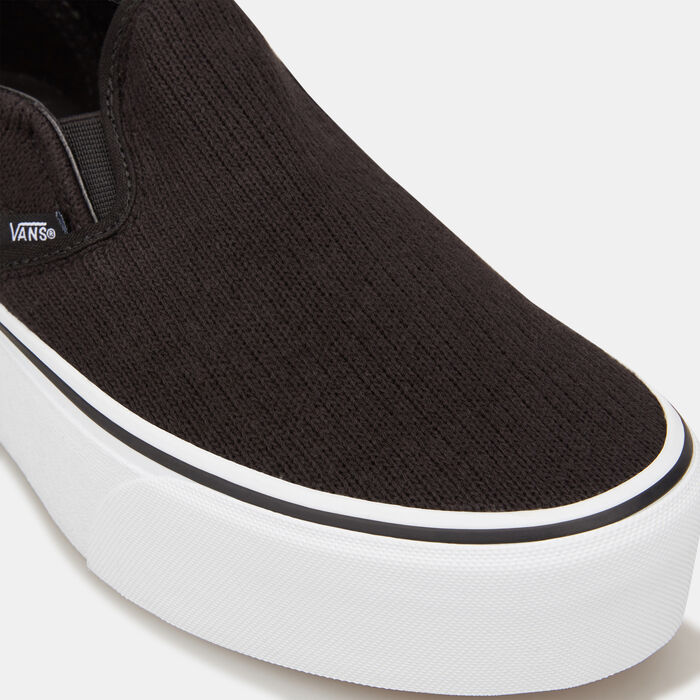 Vans Woven Classic Slip-On Stackform Unisex Shoe Black Vans Woven Classic Slip-On Stackform Unisex Shoe Black image number 4