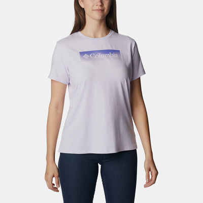 Columbia Women's Sun Trek Graphic T-Shirt Purple
