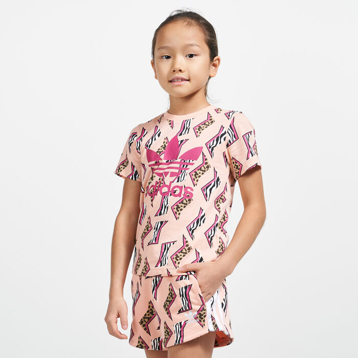 adidas Originals Kids' Trefoil T-Shirt Pink adidas Originals Kids' Trefoil T-Shirt Pink image number 0