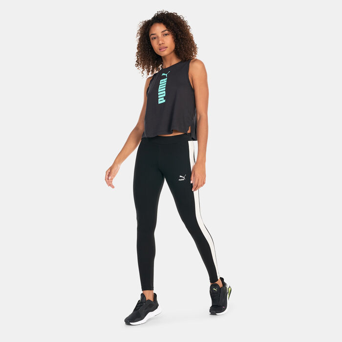 PUMA Women's Fit Tri-blend Training Tank Top Black PUMA Women's Fit Tri-blend Training Tank Top Black image number 2