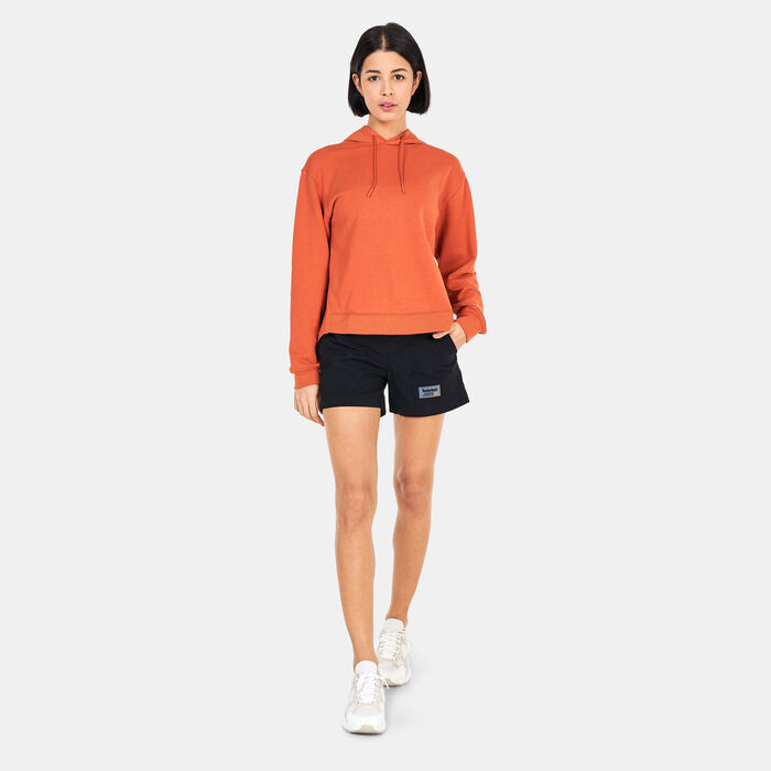 Timberland Women's Discovery Mix Media Hoodie Orange image number 2