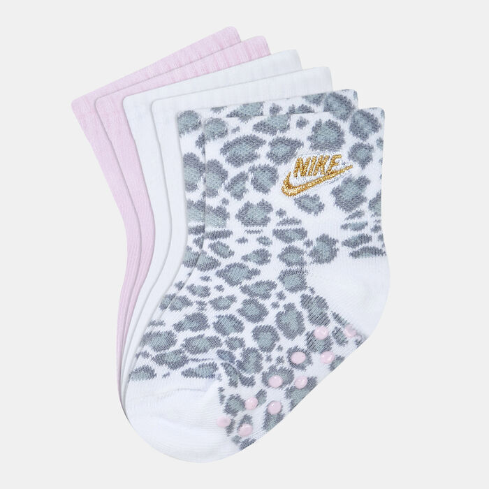 Nike Kids' Animal Print Ankle Gripper Socks (3-Pack) White Nike Kids' Animal Print Ankle Gripper Socks (3-Pack) White image number 0