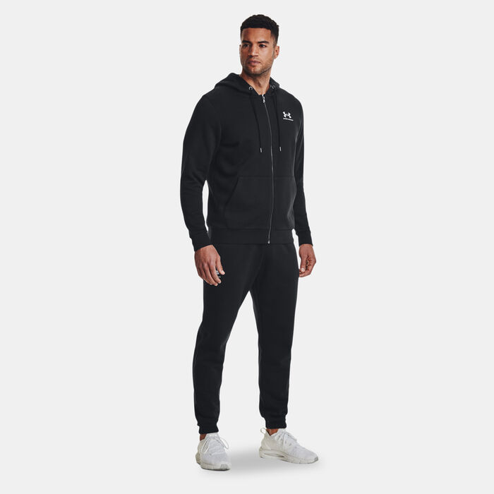 Under Armour Men's Icon Fleece Full-Zip Hoodie Black Under Armour Men's Icon Fleece Full-Zip Hoodie Black image number 2