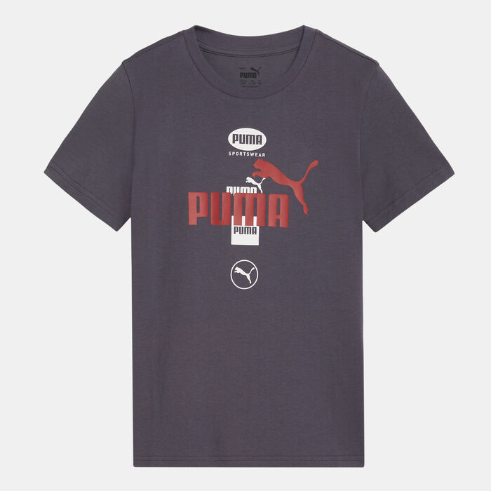 PUMA Kids' Power Graphic T-Shirt Grey PUMA Kids' Power Graphic T-Shirt Grey image number 0