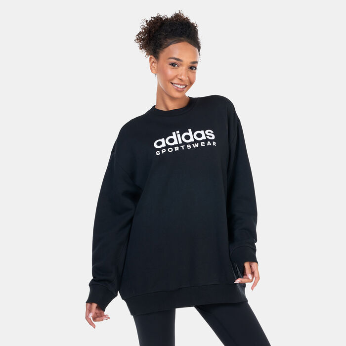 adidas Women's All SZN Graphic Sweatshirt Black adidas Women's All SZN Graphic Sweatshirt Black image number 0