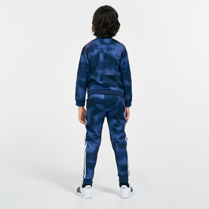 adidas Originals Kids' Essentials Camo Superstar Tracksuit (Younger Kids) Blue image number 1