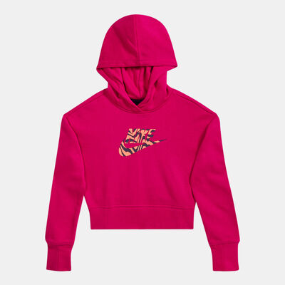 Nike Kids' Sportswear Cropped Hoodie (Older Kids) Pink