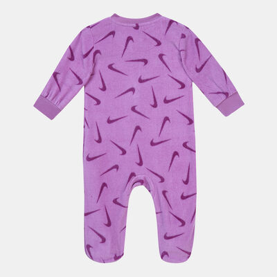 Nike Kids' Microfleece Footed Coverall (Baby and Toddler) Pink Nike Kids' Microfleece Footed Coverall (Baby and Toddler) Pink