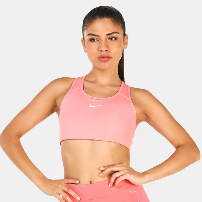 Nike Women's 1-Piece Pad Sports Bra Pink Nike Women's 1-Piece Pad Sports Bra Pink image number 0