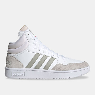 adidas Men's Hoops 3.0 Classic Vintage Mid Shoes White adidas Men's Hoops 3.0 Classic Vintage Mid Shoes White