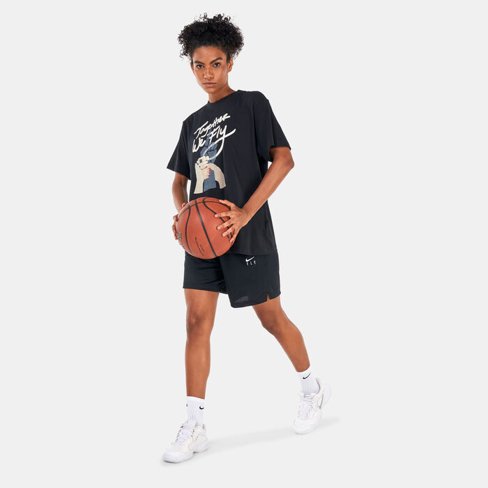 Nike Women's Swoosh Fly T-Shirt Black image number 2