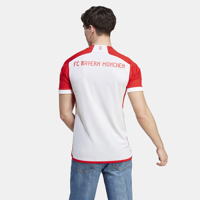 adidas Men's FC Bayern Munich Home Jersey - 2023/24 White adidas Men's FC Bayern Munich Home Jersey - 2023/24 White image number 1