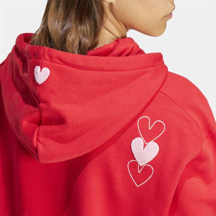 adidas Originals Women's Valentines Hoodie Red adidas Originals Women's Valentines Hoodie Red image number 4